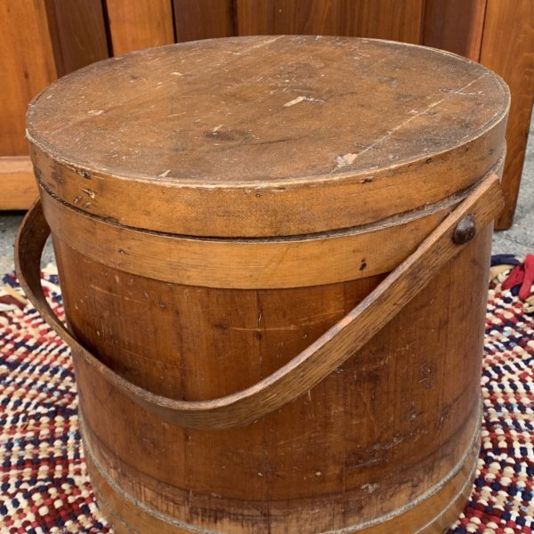 Primitive Antique Firkin or Sugar Bucket