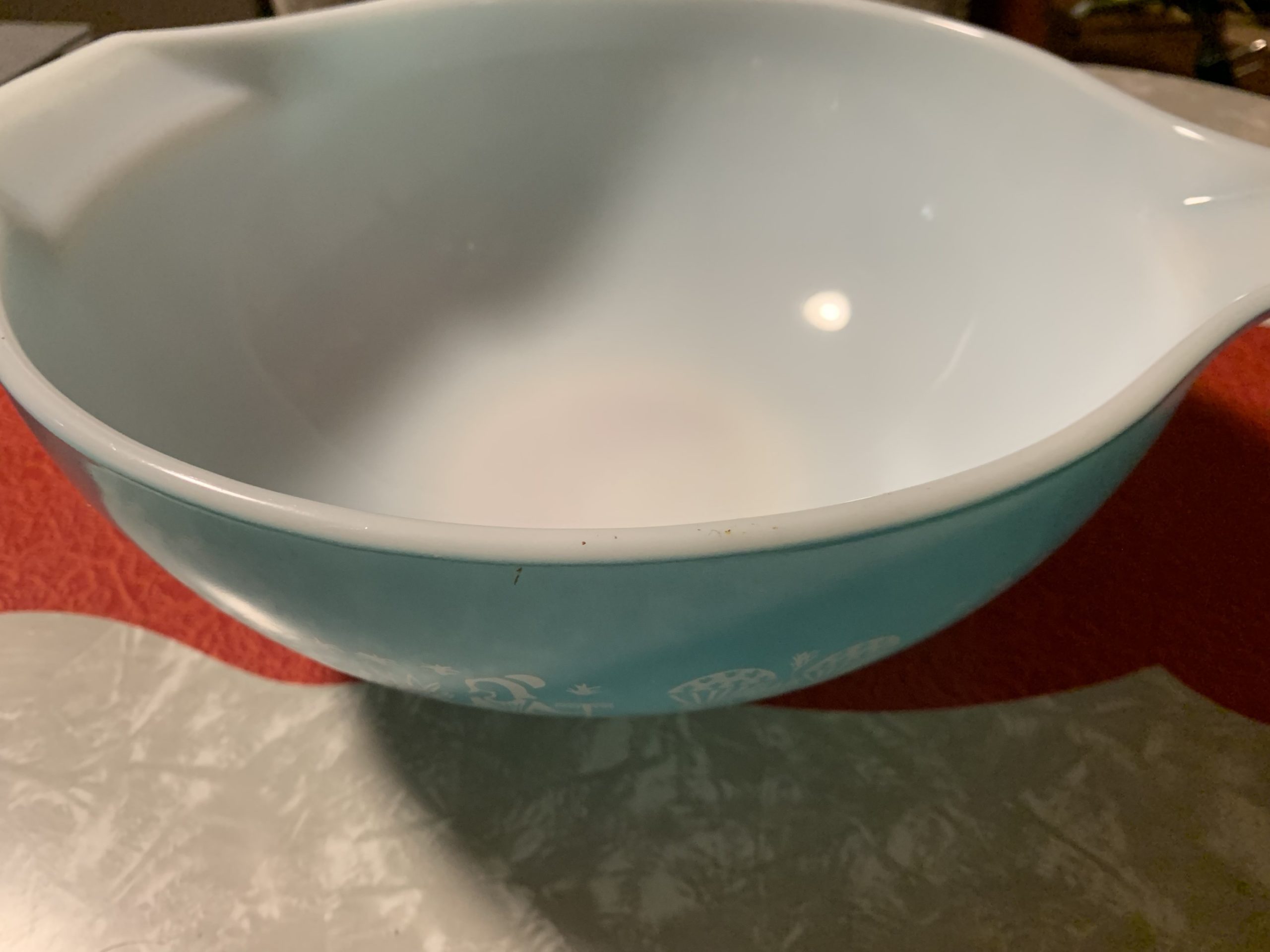 Full Set 4 PYREX Primary Color Mixing Bowls Vintage Pyrex Mixing Bowl Set  No Numbers Bowls Primitive 1940s Unnumbered Primary 