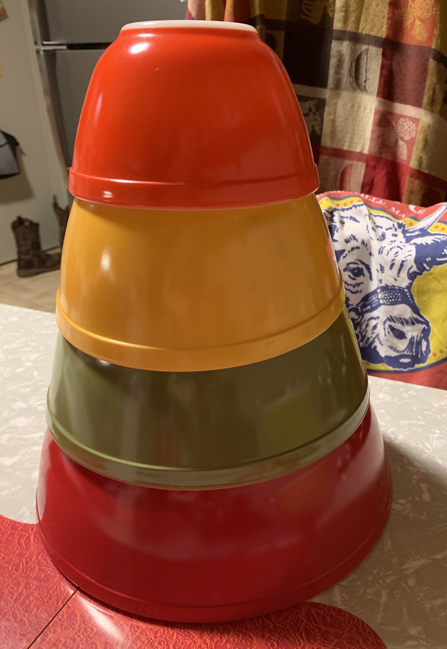 Pyrex mixing hot sale bowl set vintage